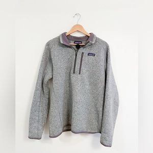 Men’s Patagonia better sweater pullover size Medium gray